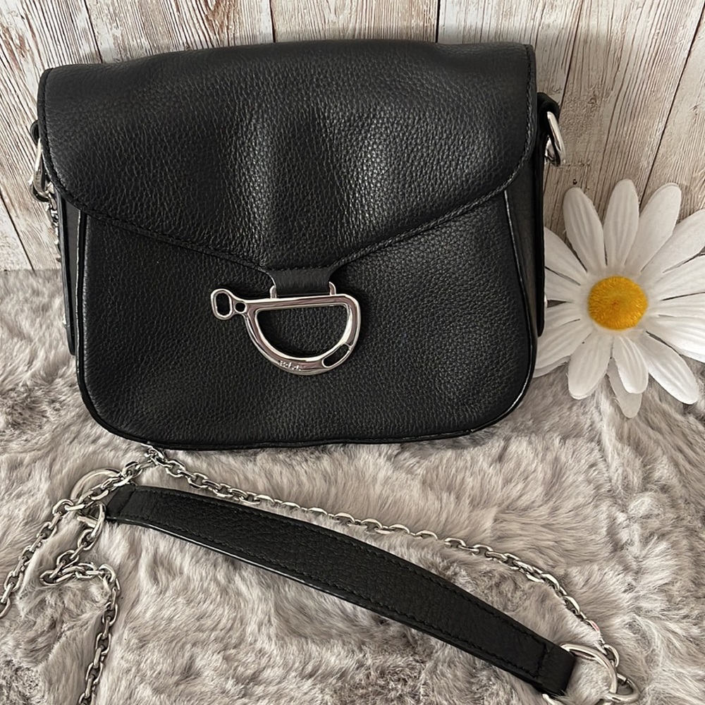 Lauren Ralph Lauren Pebbled Leather Crossbody